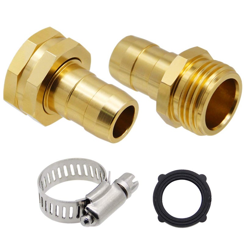 Lifynste Garden Hose Repair Connector with Clamps, Male and Female Garden Hose Fitting, 3 Set - Image 4